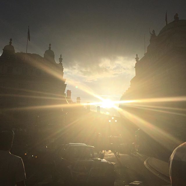 Sun was shining on Regent Street earlier. #london