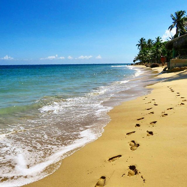Blue sky and golden sand... #sky #sea #beach #dominicanrepublic