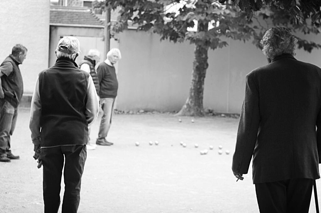 Sunday afternoon in France... #petanque #boules #village #laidback #life #travel #france #summer #holiday #vacances #weekend #friends #picoftheday #photooftheday #blackandwhite #bw #bnw #monochrome