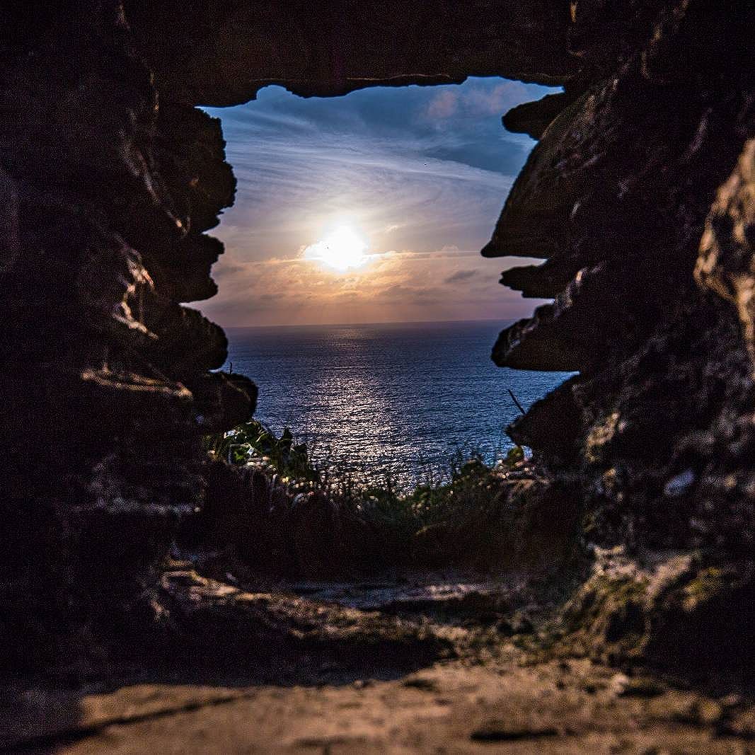 Sunset at Tintagel, Cornwall. March 2017. #sunset #sky #sea #ocean #clouds #water #coast #landscape #cornwall #england #spring #photography #photooftheday