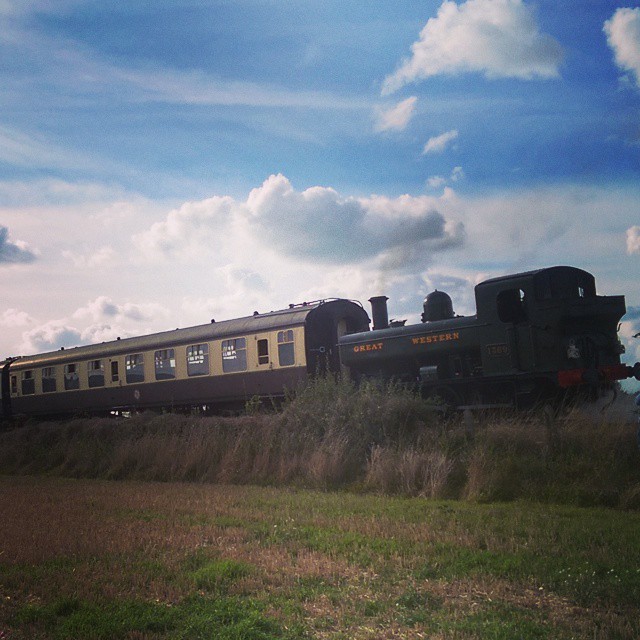 Saw this while out today - don't often see steam trains!...
