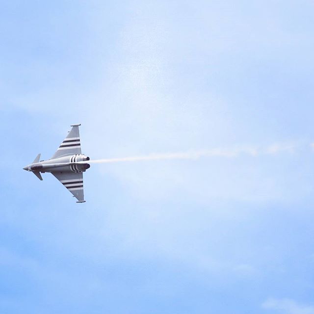 Eurofighter Typhoon at British GP, Silverstone today.