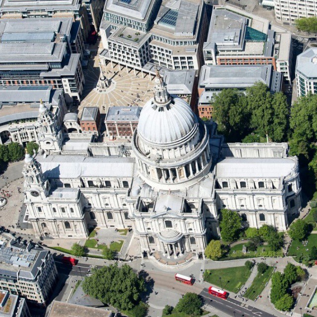 A different view of St Paul's Cathedral.