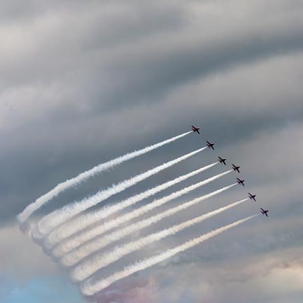Red Arrows at Silverstone, 2015 British Grand Prix.