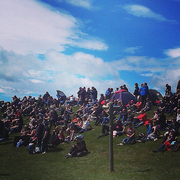 Always an impressive crowd at Croft.