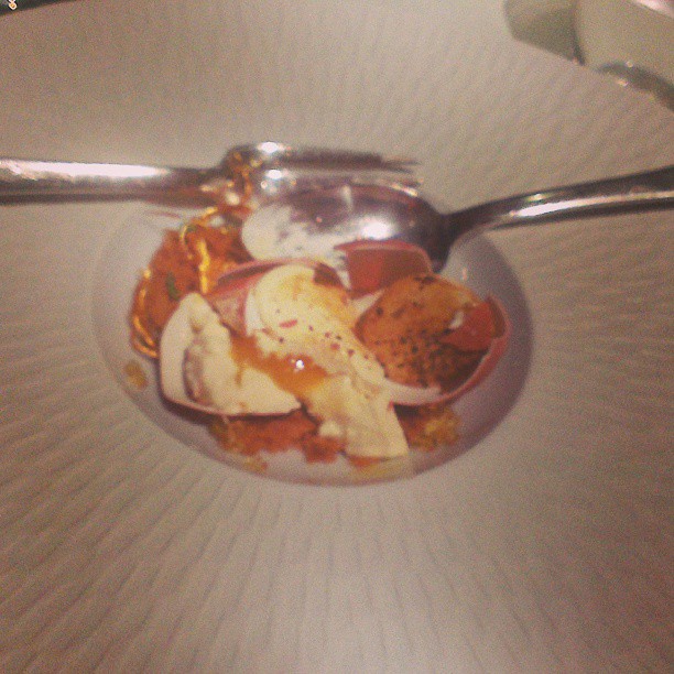 And the egg a few minutes later!