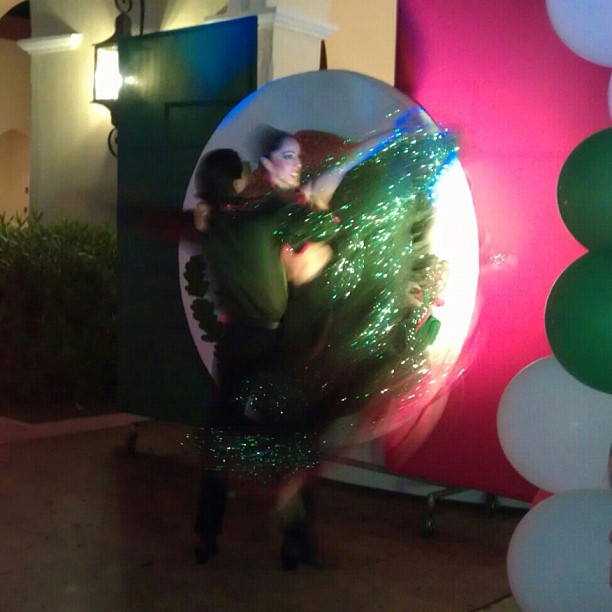 Dancing Mexican style.