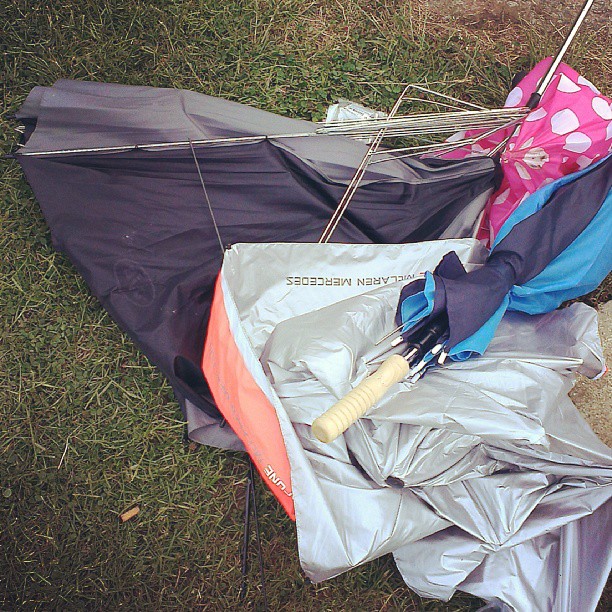 Wind and rain taken its toll at Croft.